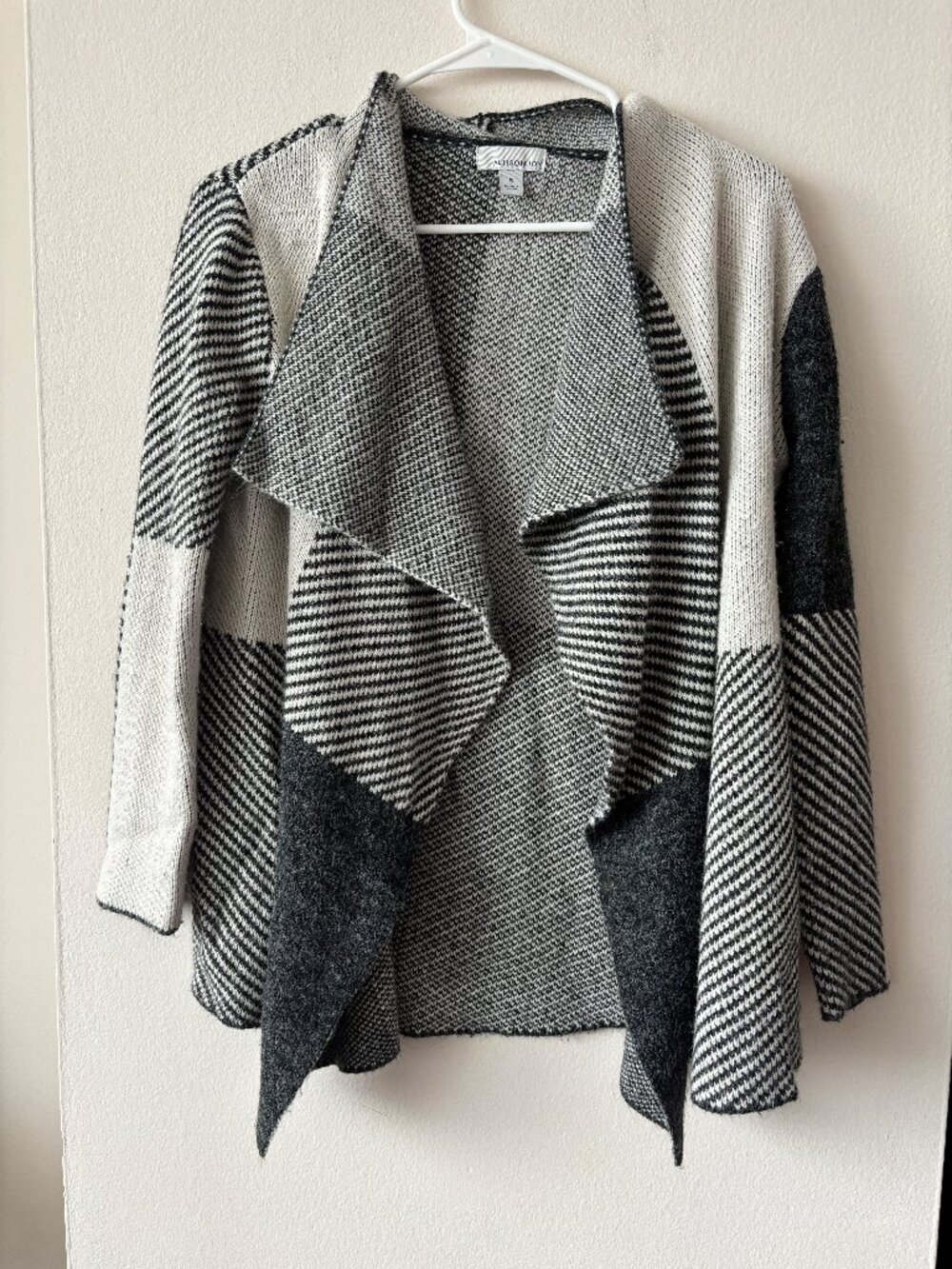 Allison Joy Black and White Cardigan - Size Small